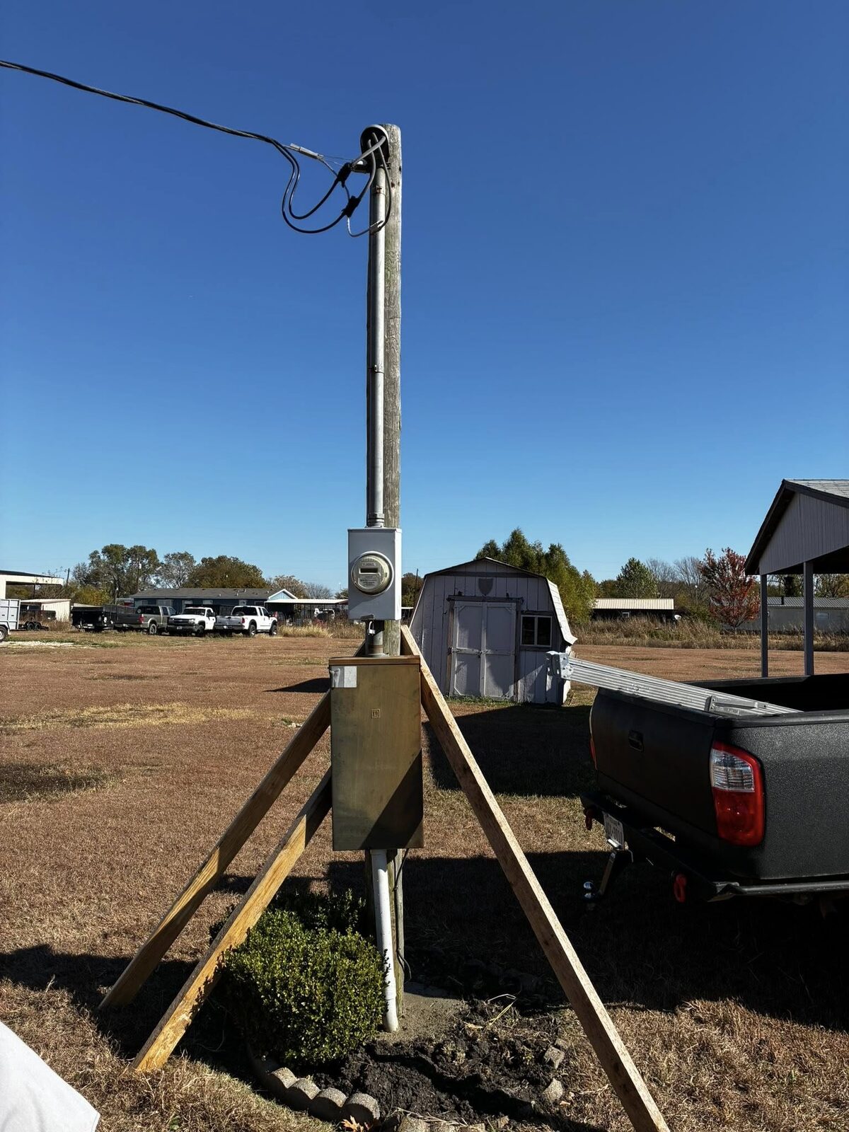 New code-ready electrical service